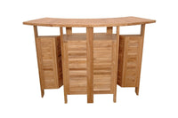 Folding Teak Bar Table (62" Long Rectangle) - Altavista