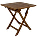 Folding Teak Patio Table for 2 (28" Square) - Monaco - Teak HQ™