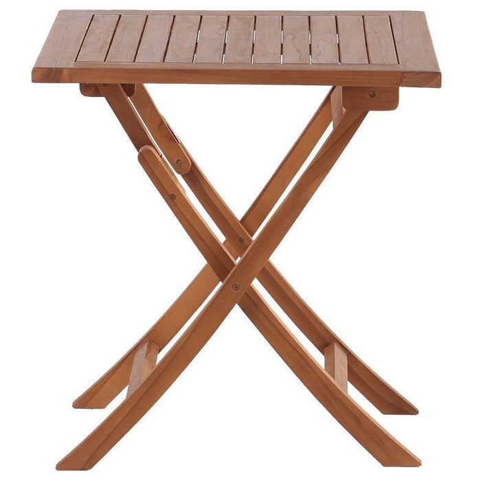 Folding Teak Patio Table for 2 (28" Square) - Monaco - Teak HQ™