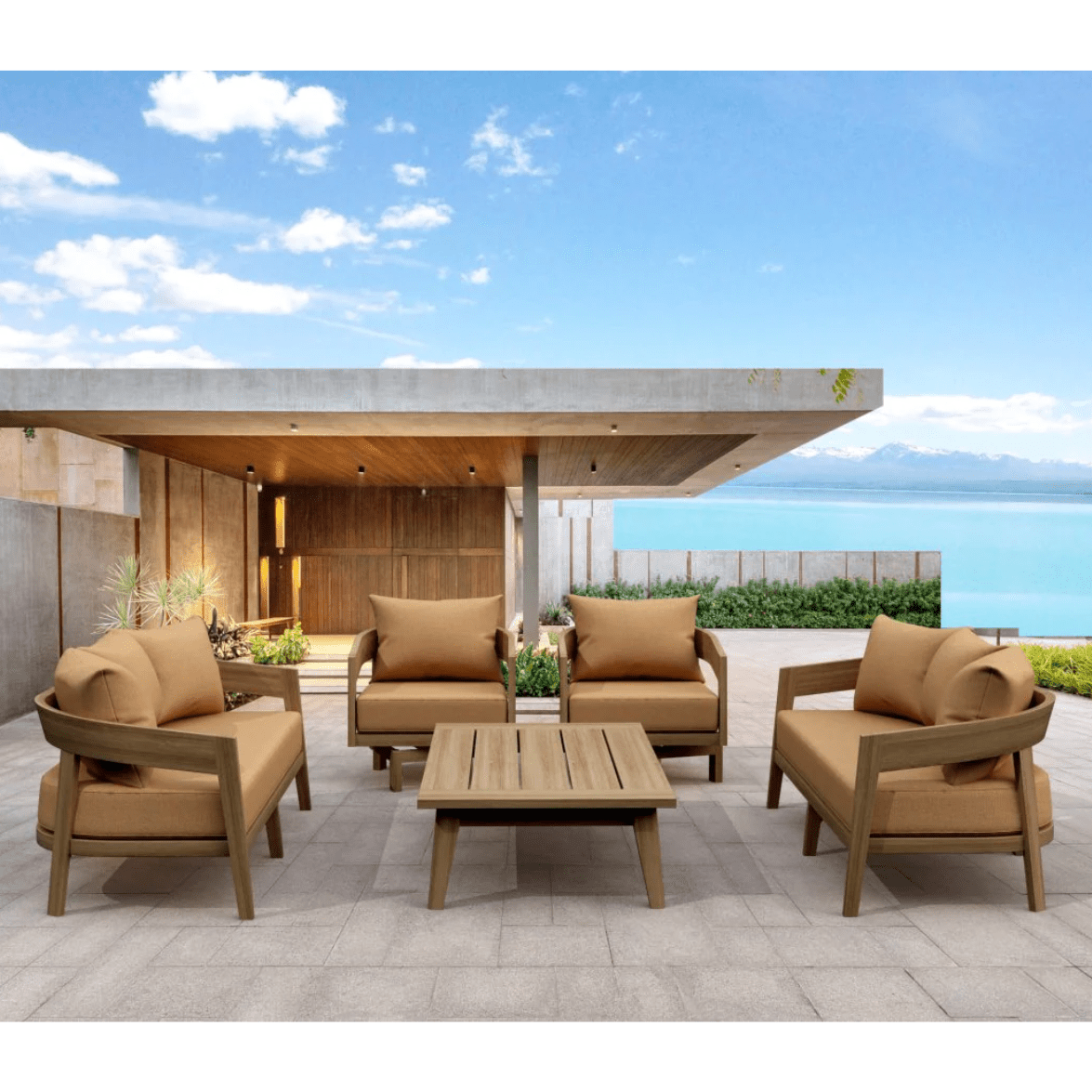 Grade A teak patio furniture for Southern California outdoor spaces