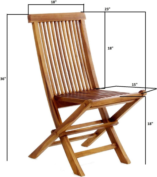 Garden Teak Chairs (Set of 2) - by All Things Cedar - Teak HQ™