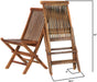 Garden Teak Chairs (Set of 2) - by All Things Cedar - Teak HQ™