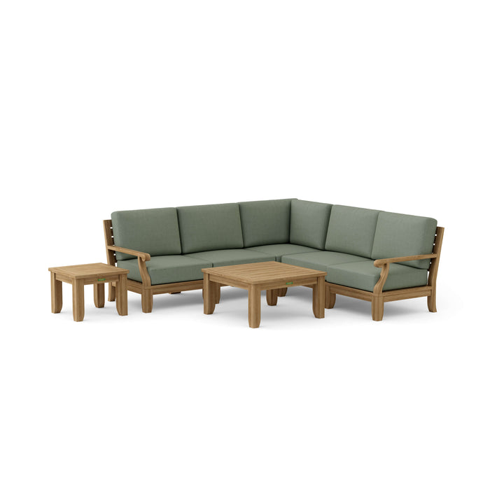 Indonesian Teak Furniture - Riviera 7-Piece Sectional Set