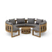 High - End Teak Furniture - Arena 5 - Piece Sectional Set - Teak HQ™