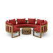 High - End Teak Furniture - Arena 5 - Piece Sectional Set - Teak HQ™