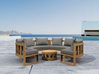 High-End Teak Furniture - Arena 5-Piece Sectional Set