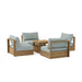 High - End Teak Patio Furniture - Copacabana 5 - Piece Set - Teak HQ™