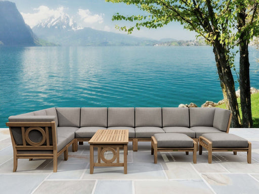 High - Quality Teak Furniture - Natsepa 11 - Piece Sectional Set - Teak HQ™