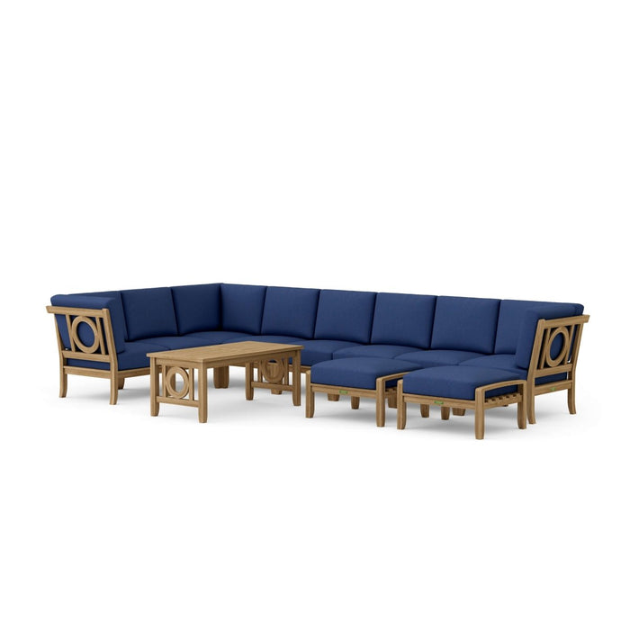 High - Quality Teak Furniture - Natsepa 11 - Piece Sectional Set - Teak HQ™