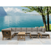 High-Quality Teak Furniture - Natsepa 11-Piece Sectional Set