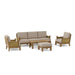 High - Quality Teak Garden Furniture - Luxe 7 - Piece Sectional Set - Teak HQ™