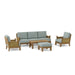 High - Quality Teak Garden Furniture - Luxe 7 - Piece Sectional Set - Teak HQ™