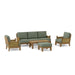 High - Quality Teak Garden Furniture - Luxe 7 - Piece Sectional Set - Teak HQ™