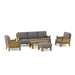 High - Quality Teak Garden Furniture - Luxe 7 - Piece Sectional Set - Teak HQ™