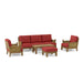 High - Quality Teak Garden Furniture - Luxe 7 - Piece Sectional Set - Teak HQ™