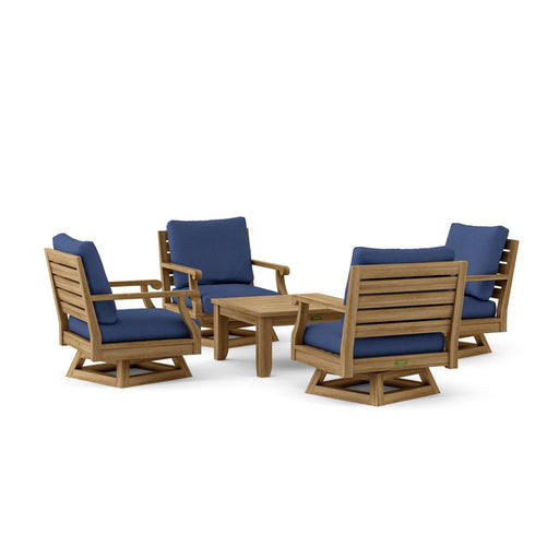 High - Quality Teak Outdoor Furniture - Riviera 5 - Piece Set - Teak HQ™