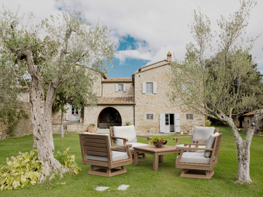 High - Quality Teak Outdoor Furniture - Riviera 5 - Piece Set - Teak HQ™