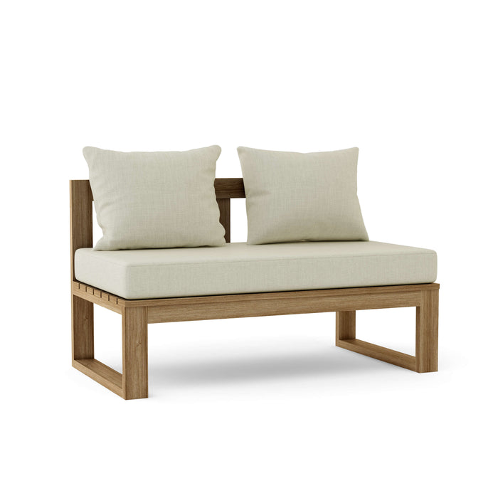 Modern Teak Outdoor Sectional - Arena (Straight)