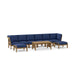 Indonesian Teak Garden Furniture - Natsepa 9 - Piece Sectional Set - Teak HQ™