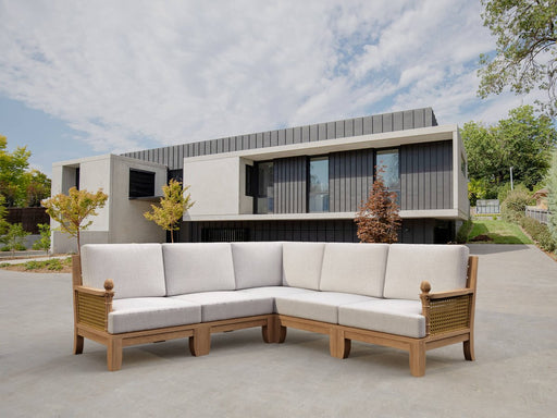 Indonesian Teak Wood Furniture - Luxe 5 - Piece Sectional Set - Teak HQ™