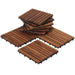 Interlocking Oiled Teak Wood Tiles (10 Sq Ft) - Deca - Teak HQ™