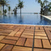 Interlocking Teak Tiles (10 Sq Ft / Oiled) - Florin - Teak HQ™