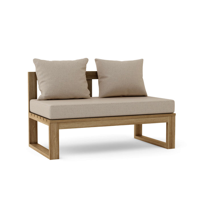 Modern Teak Outdoor Sectional - Arena (Straight)