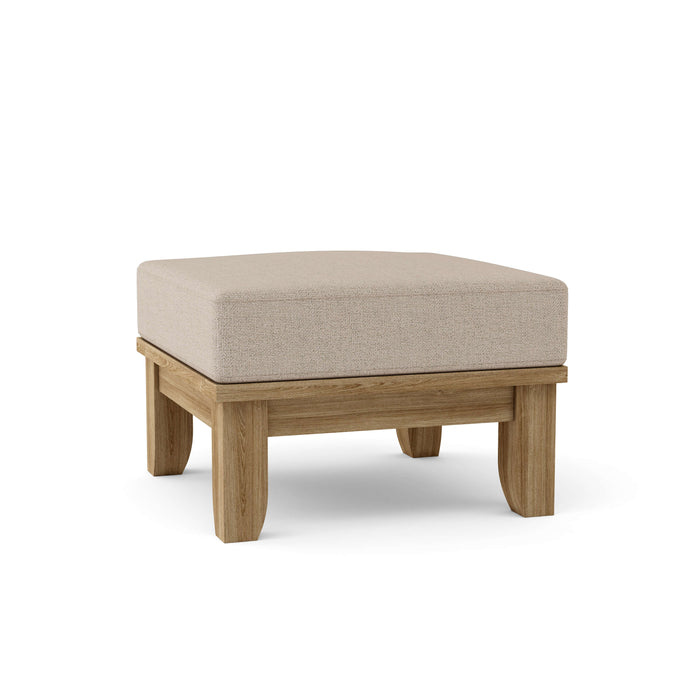 Teak Patio Ottoman - Luxe