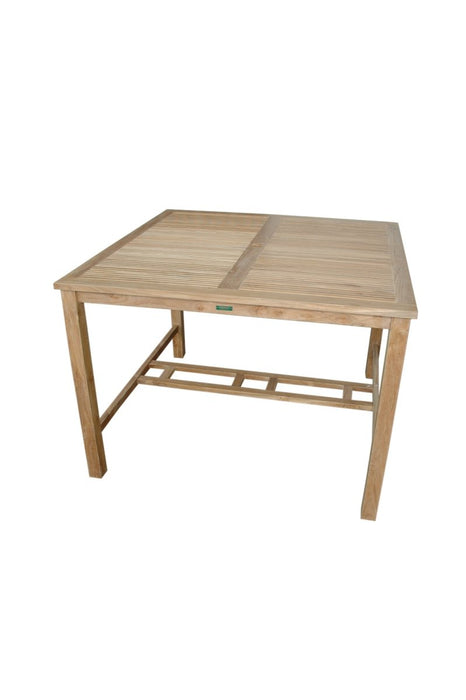 Large Square Teak Bar Table (59" Square) - Windsor - Teak HQ™