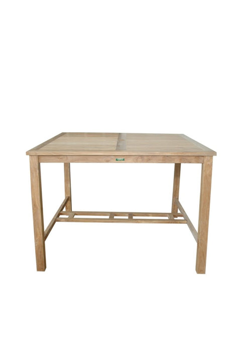 Large Square Teak Bar Table (59" Square) - Windsor - Teak HQ™