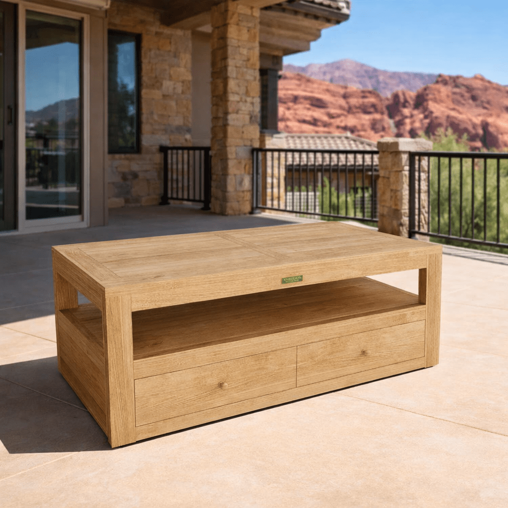 Large Teak Coffee Table (48