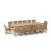 Large Teak Dining Set - Valencia (Table) & Rialto (14 Chairs) - Teak HQ™