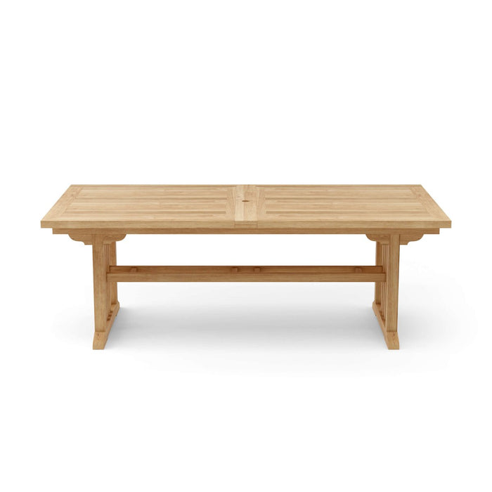 Large Teak Outdoor Dining Table (126" Long Rectangle) - Sahara - Teak HQ™
