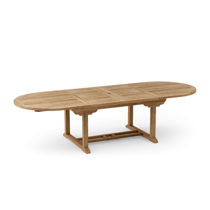 Large Teak Outdoor Table (117" Long Oval) - Bahama - Teak HQ™