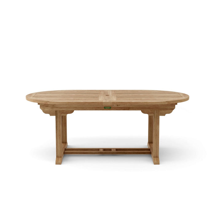 Large Teak Outdoor Table (117" Long Oval) - Bahama - Teak HQ™