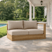 Left End Copacabana Teak Sectional Piece - Teak HQ™