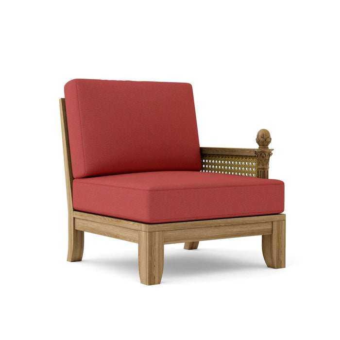 Left End Luxe Teak Sectional Piece - Teak HQ™