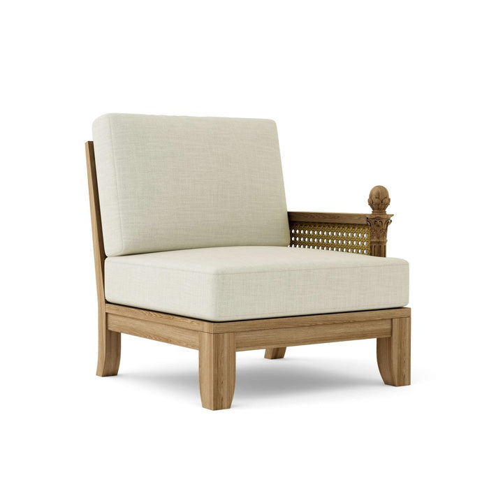 Left End Luxe Teak Sectional Piece - Teak HQ™