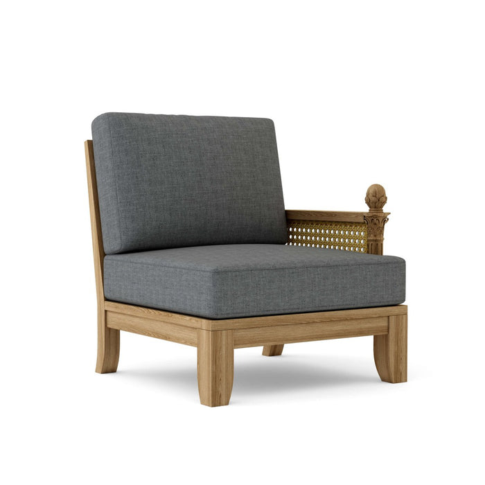 Left End Luxe Teak Sectional Piece - Teak HQ™