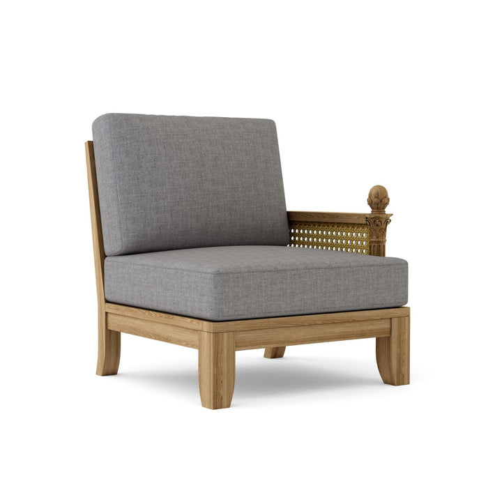 Left End Luxe Teak Sectional Piece - Teak HQ™