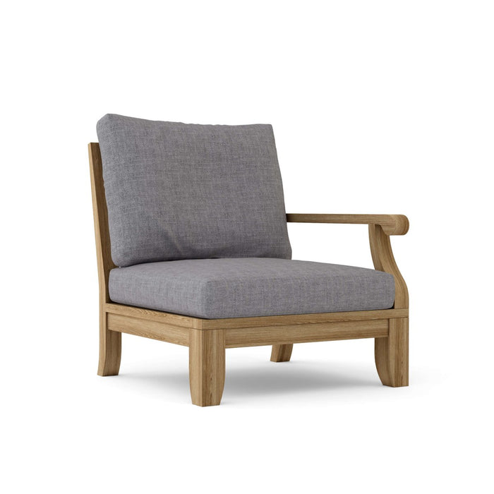 Left End Riviera Teak Sectional Piece - Teak HQ™