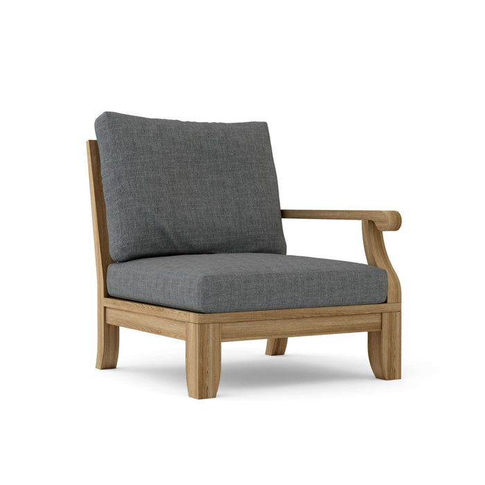 Left End Riviera Teak Sectional Piece - Teak HQ™