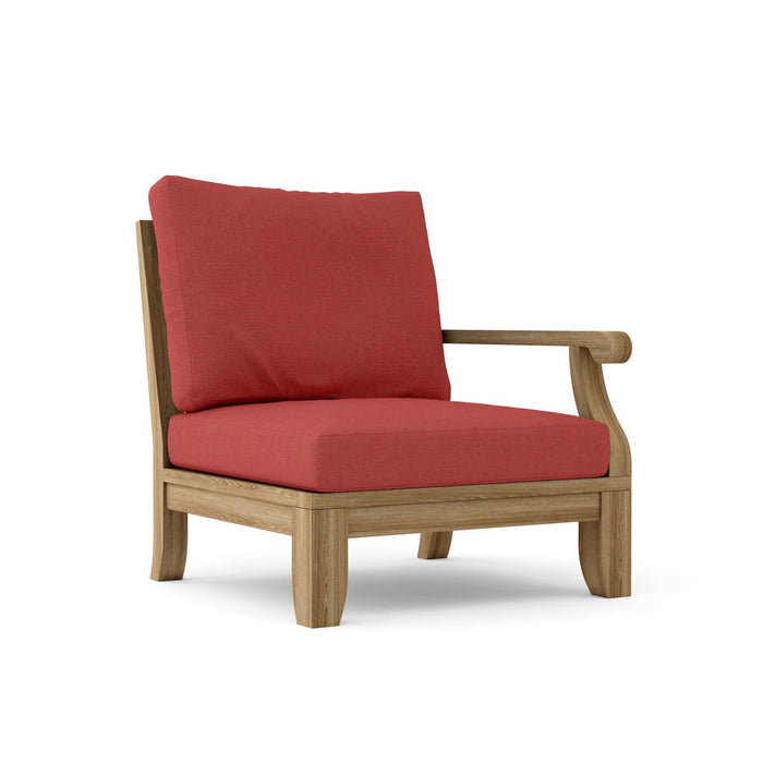 Left End Riviera Teak Sectional Piece - Teak HQ™
