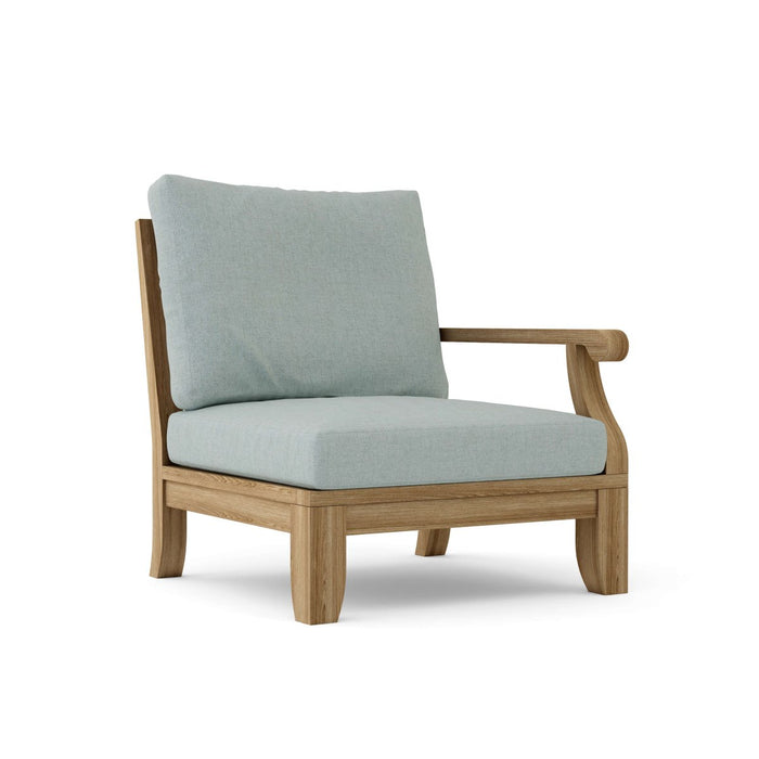 Left End Riviera Teak Sectional Piece - Teak HQ™