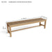 Long Teak Bench (4 - Seater) - Casablanca - Teak HQ™