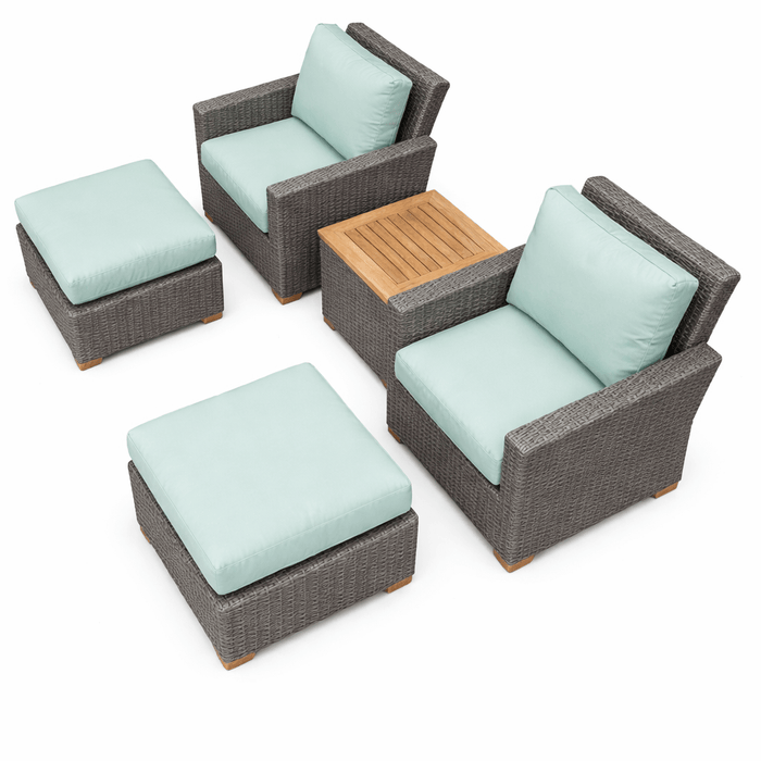 Luxury Outdoor Teak Furniture - Sanibel 5 - Piece Set - Teak HQ™