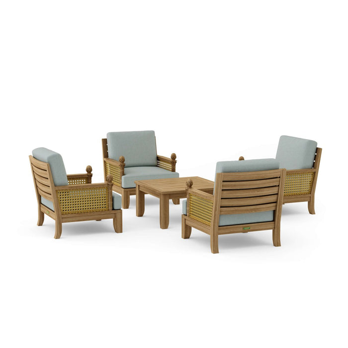 Luxury Teak Garden Furniture - Luxe 5 - Piece Set - Teak HQ™