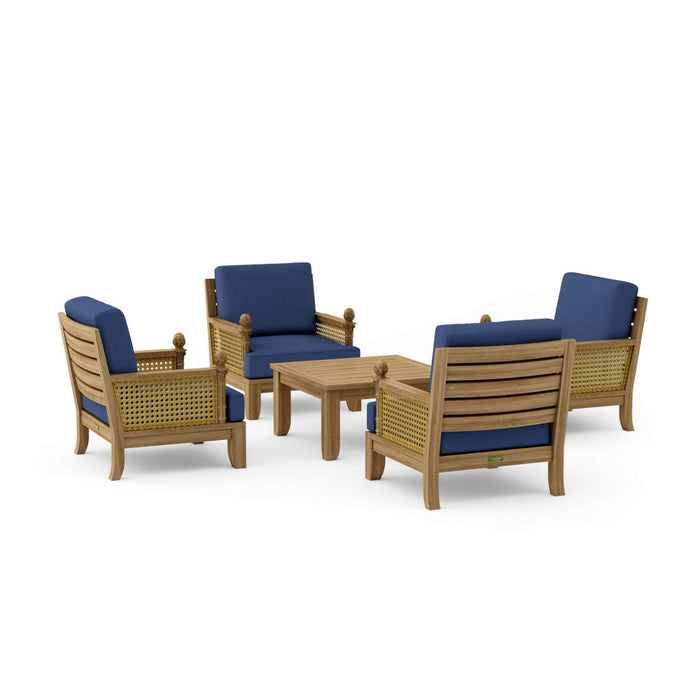 Luxury Teak Garden Furniture - Luxe 5 - Piece Set - Teak HQ™
