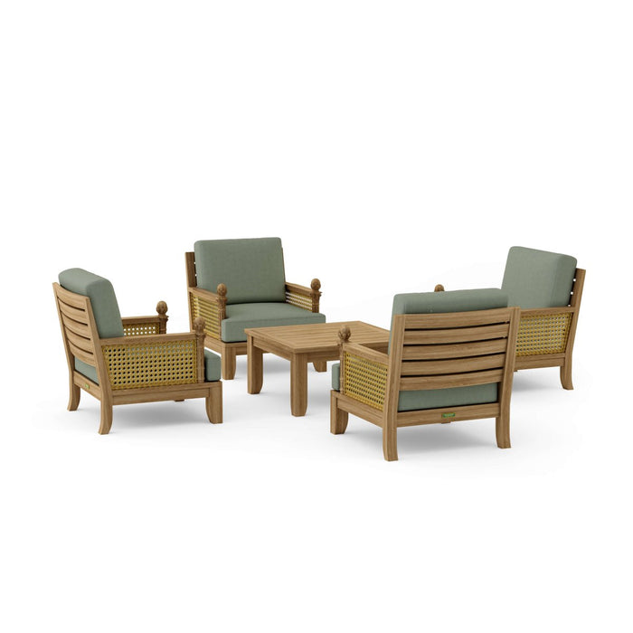 Luxury Teak Garden Furniture - Luxe 5 - Piece Set - Teak HQ™
