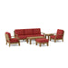 Luxury Teak Outdoor Furniture - Riviera 8 - Piece Sectional Set - Teak HQ™